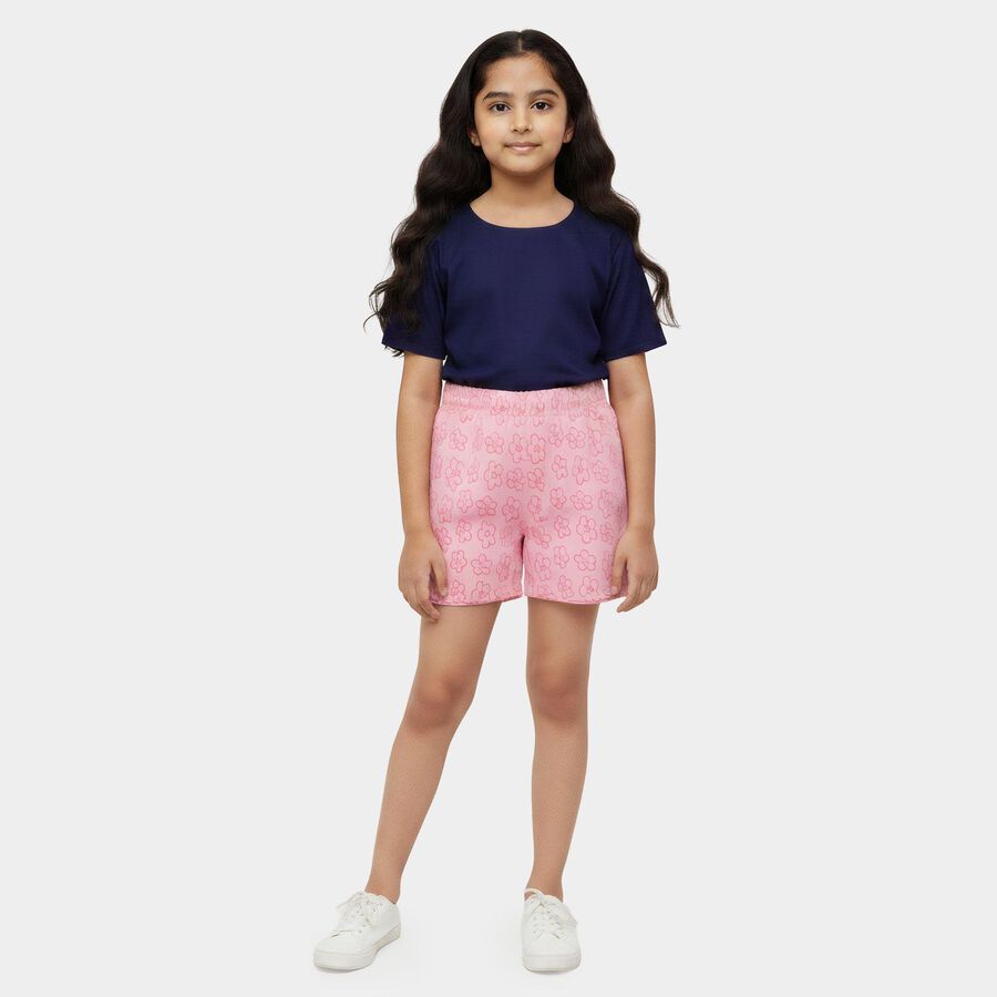 Girls' Shorts, Pink, large