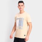 Men's 100% Cotton Round Neck Half Sleeves T-Shirt, गहरा पीला, small image number null