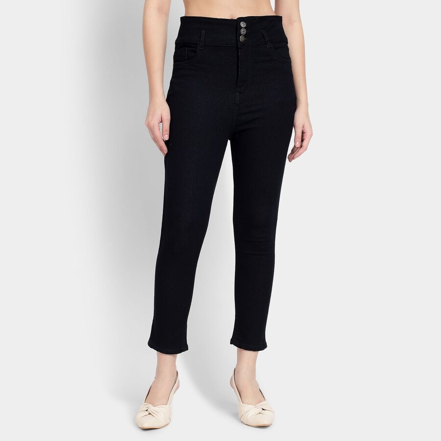 Ladies' Jeans, काला, large image number null