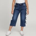 Girls' Light Blue Regular Fit Jeans, हल्का नीला, small image number null