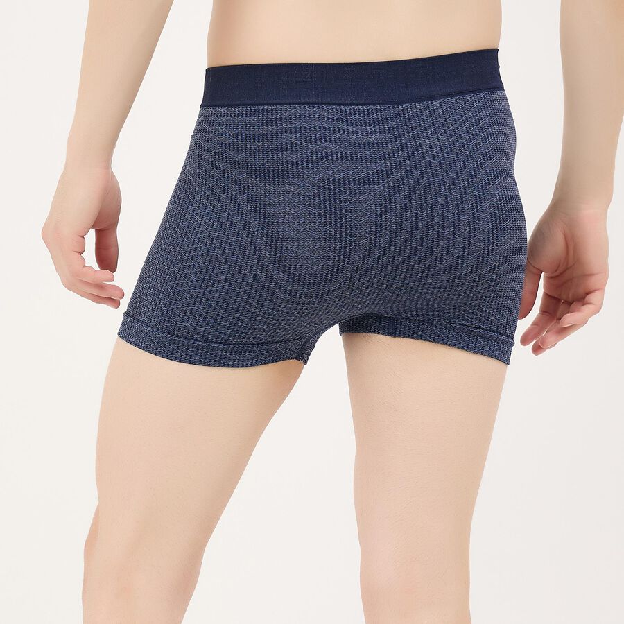 Men's Navy Blue Regular Fit Performance Trunks, Navy Blue, large