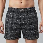 Men's Navy Blue Regular Fit Solid Boxers, नेवी ब्लू, small