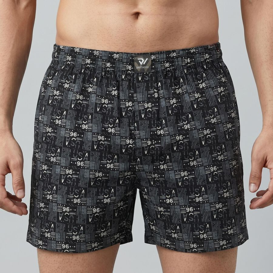 Men's Navy Blue Regular Fit Solid Boxers, नेवी ब्लू, large
