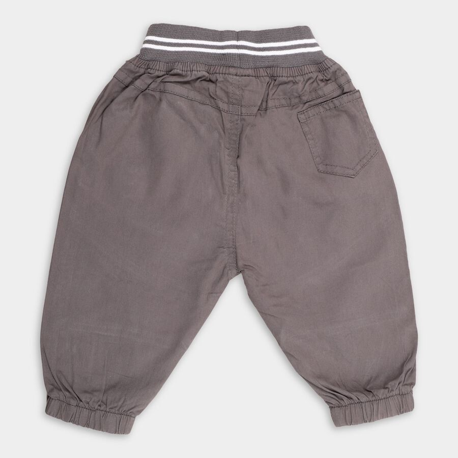Infants' 100% Cotton Cotton Trousers, गहरा ग्रे, large image number null