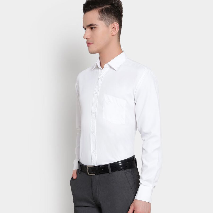 Solid Formal Shirt, White, large image number null