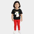 Girls' T-Shirt, Black, small