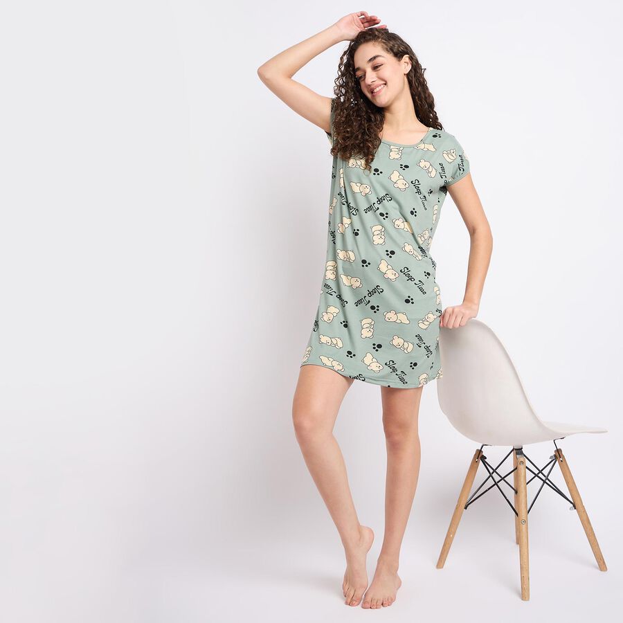 Ladies' Nighty, Light Green, large image number null