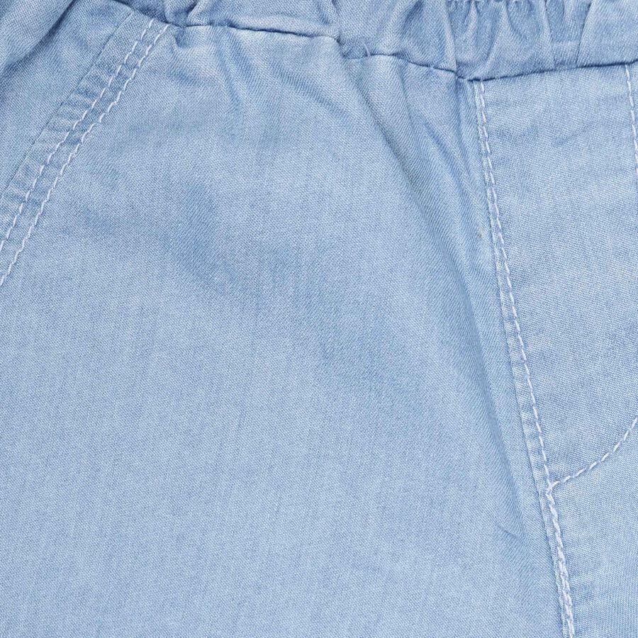 Girls Washed Pull Ups Jeans, Mid Blue, large image number null