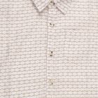 Boys Rich Eggshell White Cotton Half Sleeve Classic Casual Shirt, White, small image number null