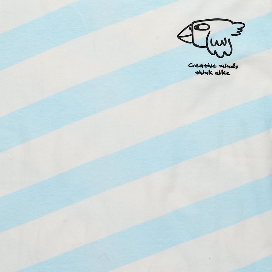 Boys' Half Sleeves T-Shirt, हल्का नीला, large