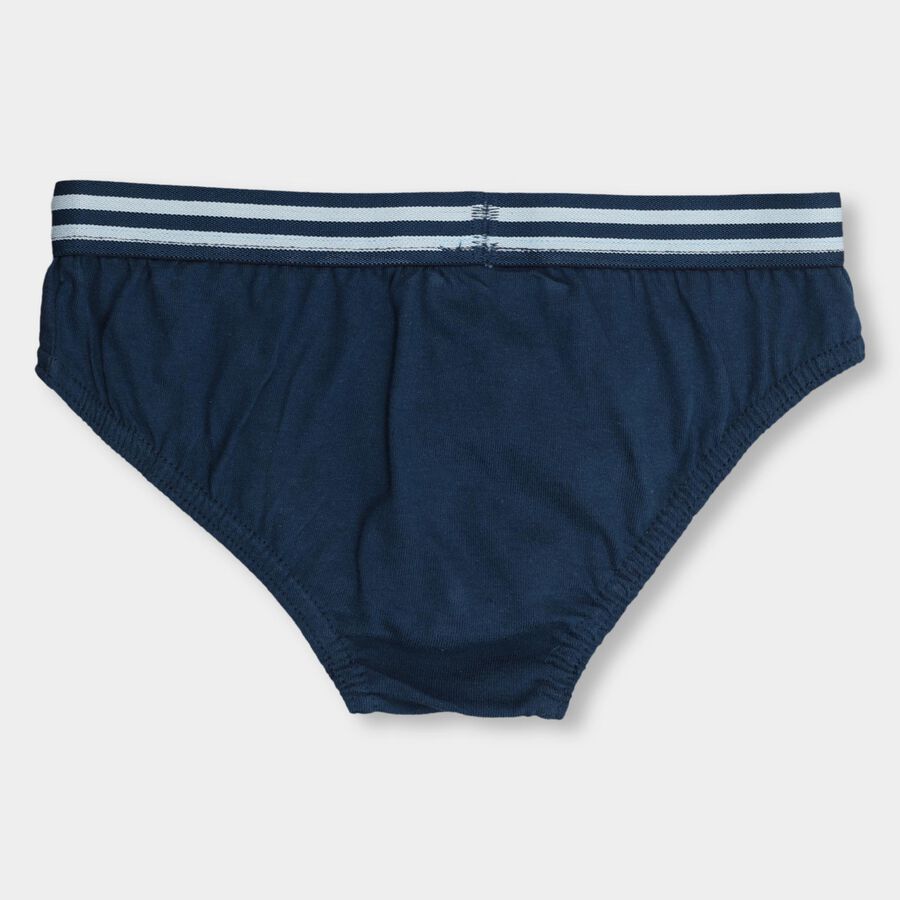 Boys' 100% Cotton Briefs, Teal Blue, large image number null