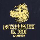 Boys Navy Blue Round Neck Casual T-Shirt, Navy Blue, small