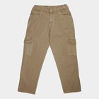 Boys' Beige Regular Fit Jeans, Beige, small