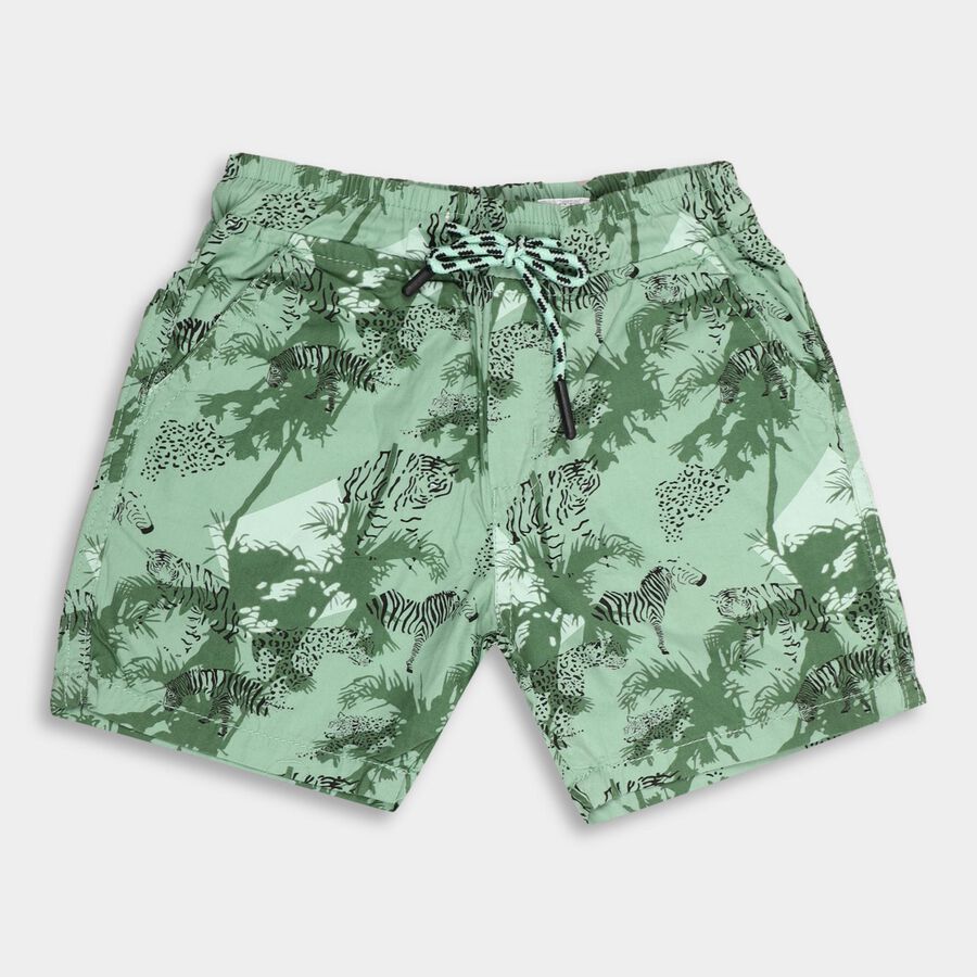 Boys' 100% Cotton Bermudas, ओलिव, large image number null
