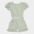 Girls' Short Set, Light Green, small image number null