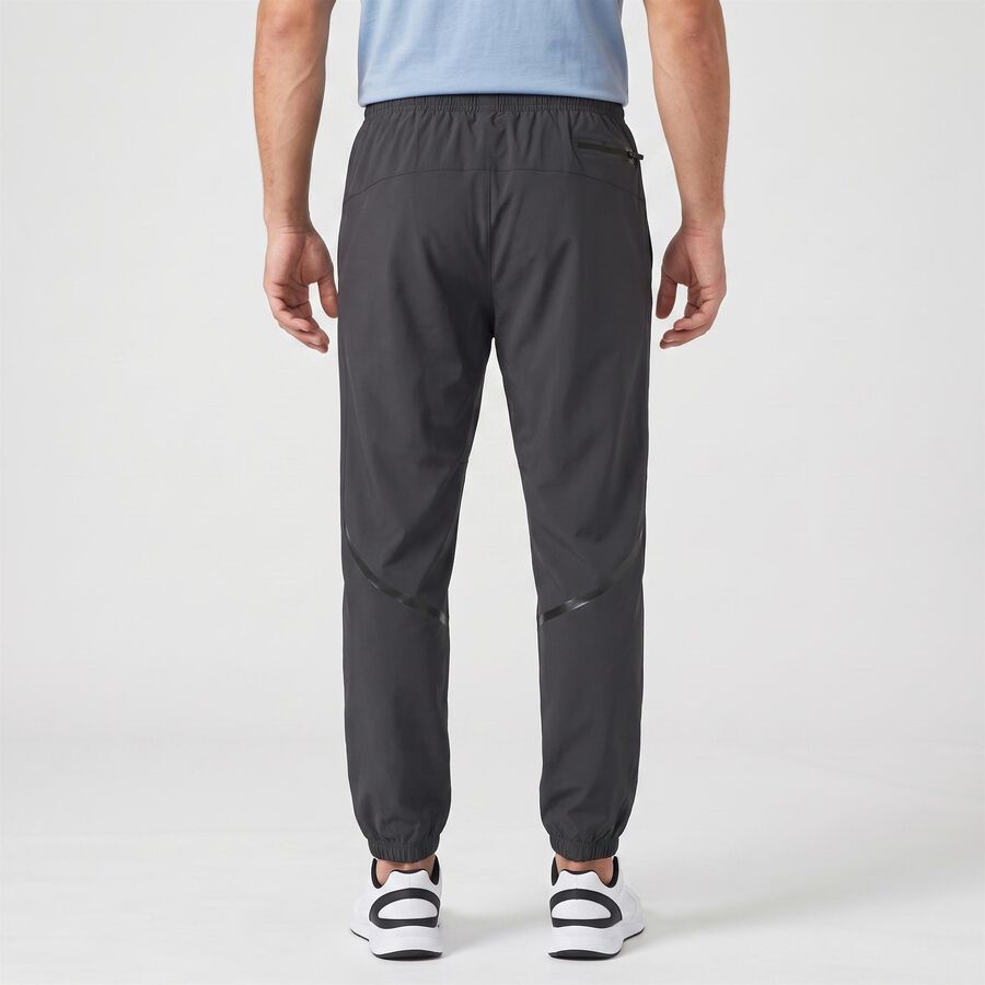 Men's Dark Grey Jogger Fit Solid Track Pants, गहरा ग्रे, large
