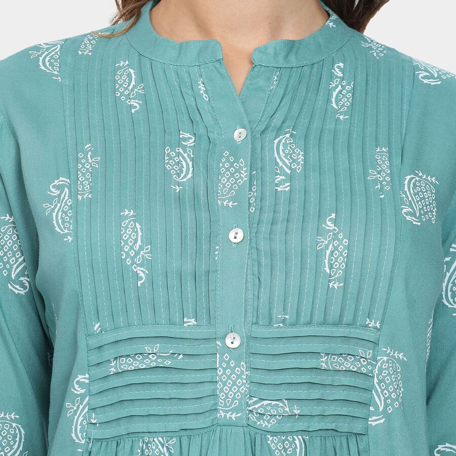 Ladies' Kurta , Teal Blue, large image number null