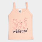 Infants' 100% Cotton Vest , Peach, small image number null