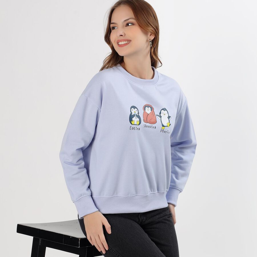 Ladies' Sweatshirt, हल्का नीला, large image number null