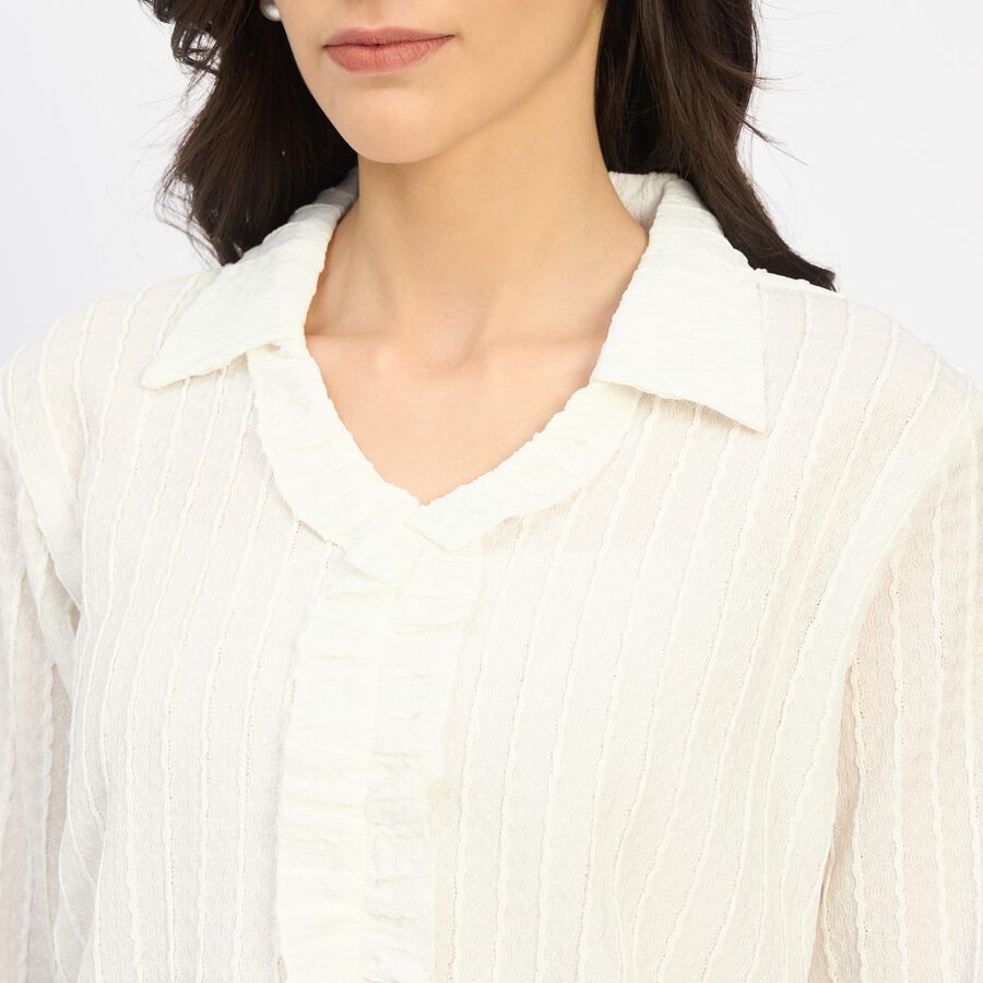 Ladies' Shirt, ऑफ व्हाइट, large image number null