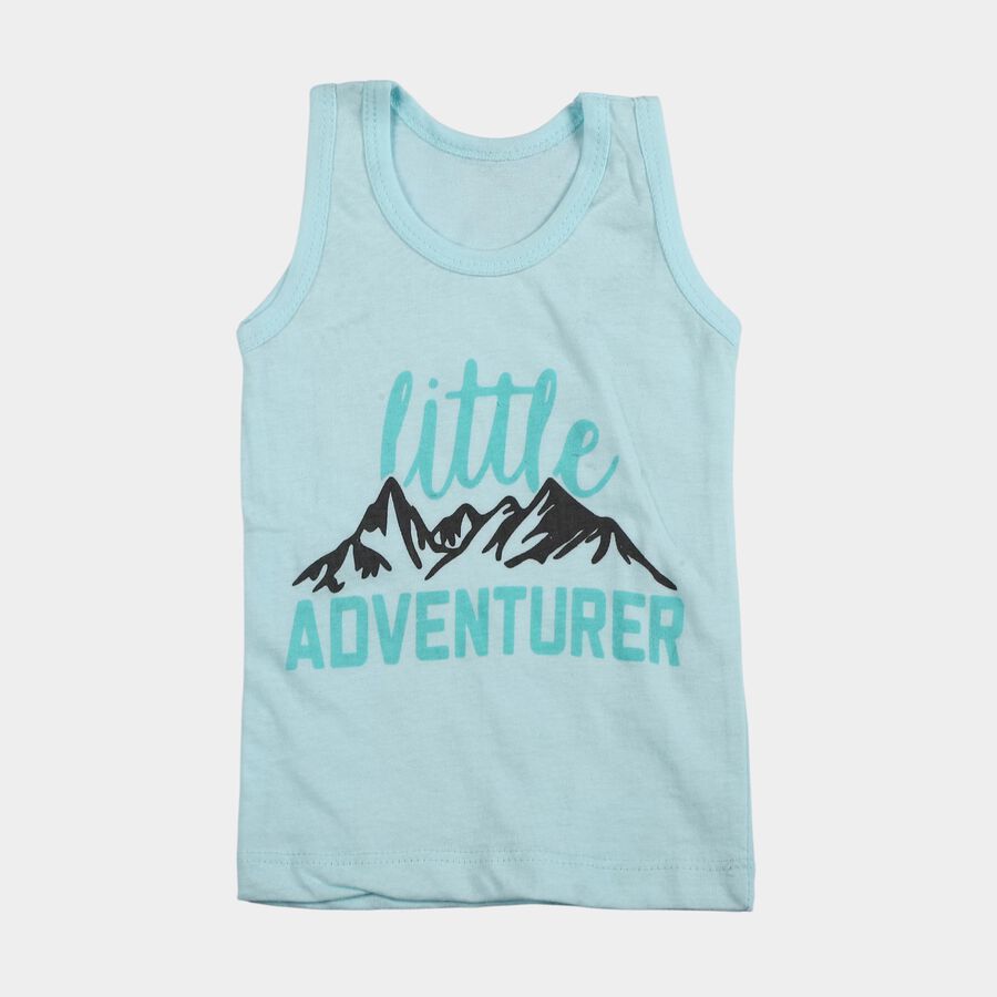 Infants' Vest, Aqua, large