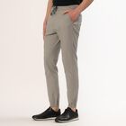 Men's Light Grey Slim Fit Jogger Trousers, हल्का ग्रे, small