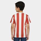 Boys Orange Cotton Round Neck Casual T-Shirt, Orange, small