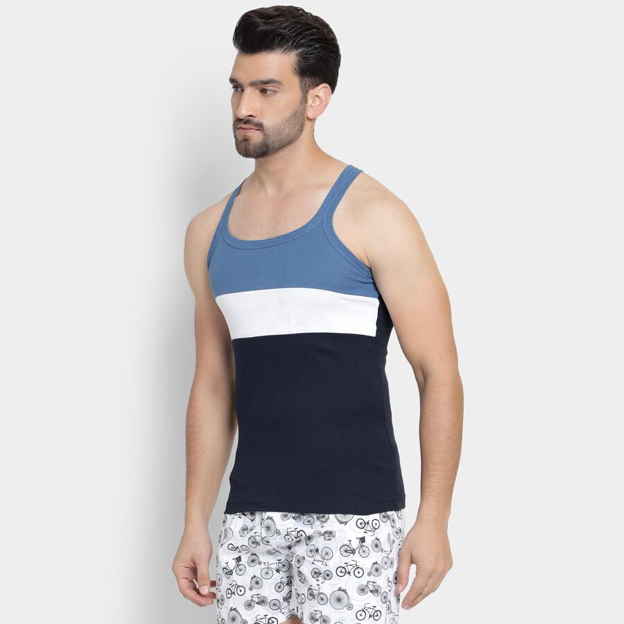 Men's 100% Cotton Gym T-Shirt , नेवी ब्लू, large image number null