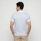 Men Light Blue Cotton Polo Neck Polo T-Shirt, Light Blue, small