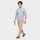 Men's Light Blue Cotton Polo Neck Polo T-Shirt, Light Blue, small