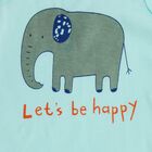 Infants' Light Blue Cotton Round Neck Casual Sleeveless Vest, Aqua, small