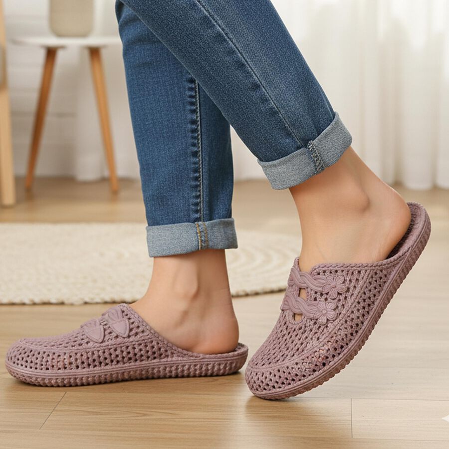 Ladies' Slipper, Purple, large