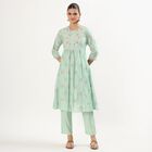 Women's Light Mint Green Embroidered Ethnic Set, Light Green, small image number null