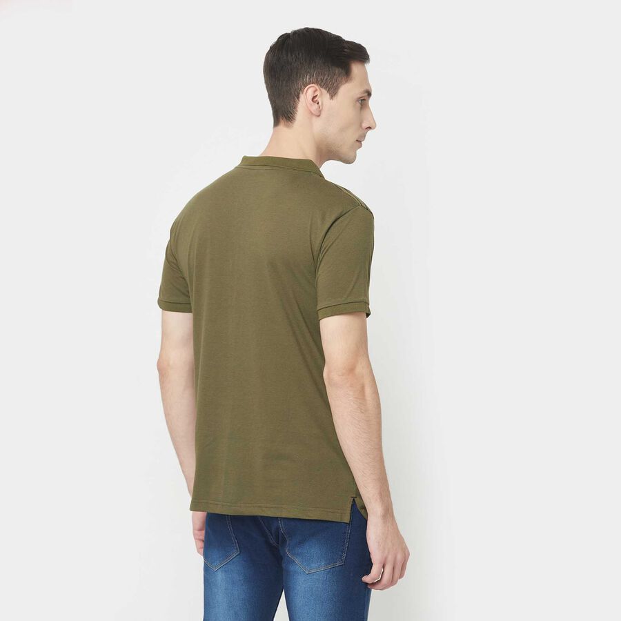 स्ट्राइप्ड पोलो शर्ट, Olive, large image number null