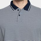 Men's Collared Half Sleeves T-Shirt, नेवी ब्लू, small image number null