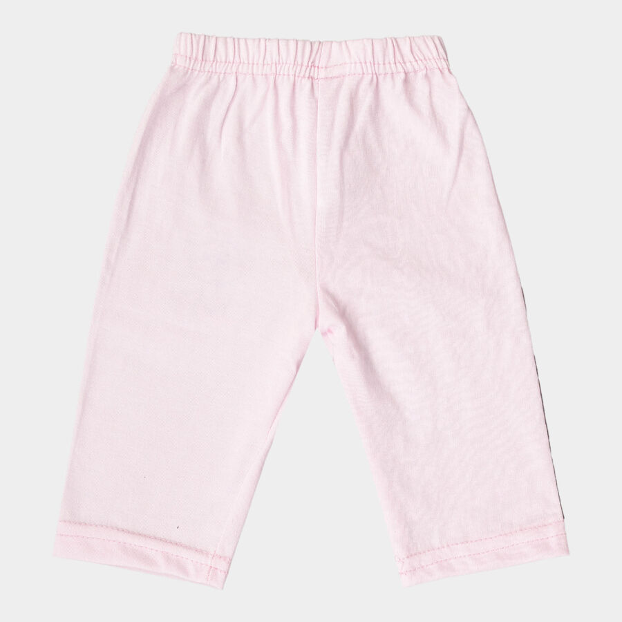 Infants Cotton Solid Pyjama, Pink, large image number null