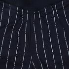Infants' Navy Blue Straight Fit Pinstriped Trousers, Navy Blue, small