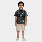 Boys Navy Blue Cotton Half Sleeve Classic Casual Shirt, Navy Blue, small