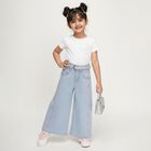 Girls' Unknown Regular Fit Jeans, Light Blue, small image number null