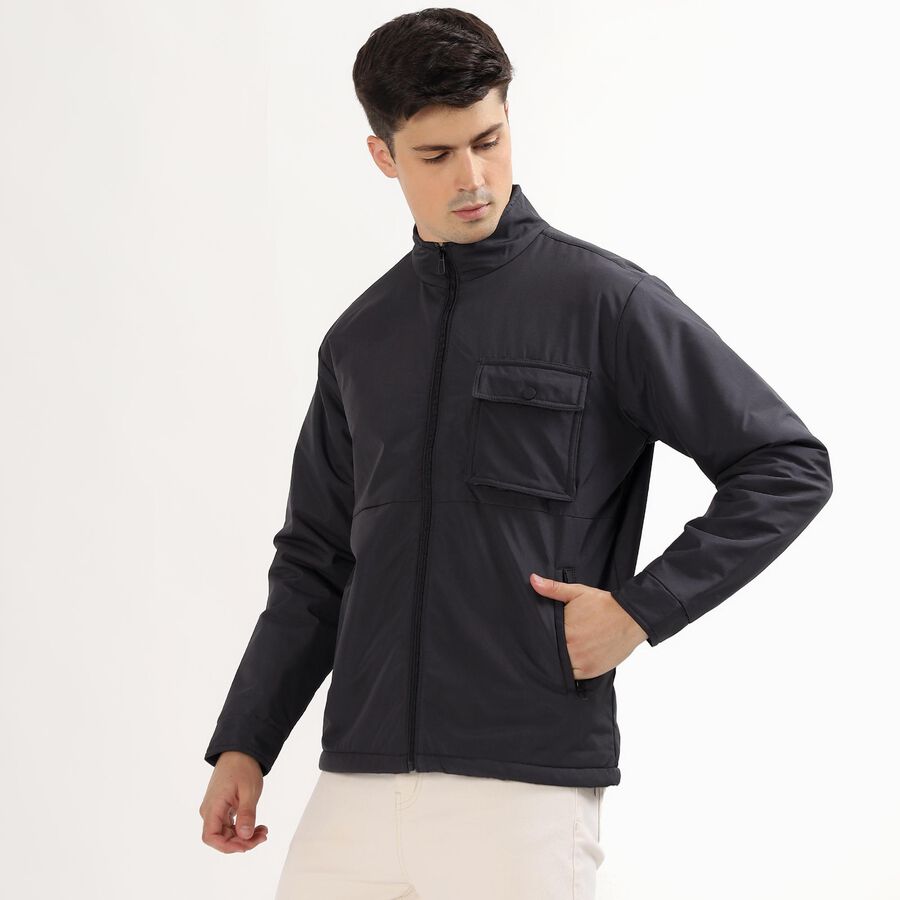 Men's Jacket, गहरा ग्रे, large image number null