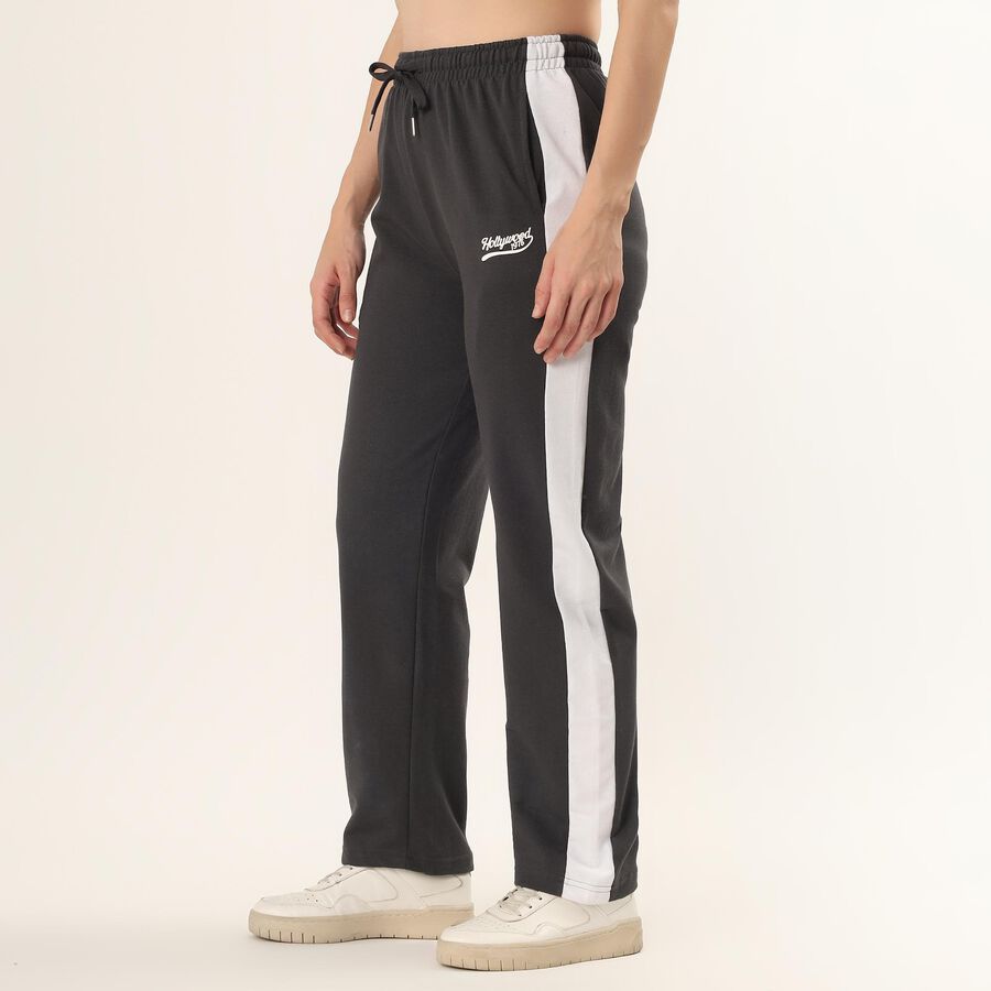Ladies' Track Pants, गहरा ग्रे, large