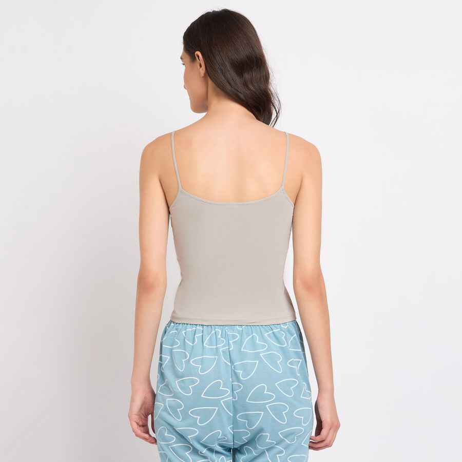 Ladies' 100% Cotton Slips, Light Grey, large
