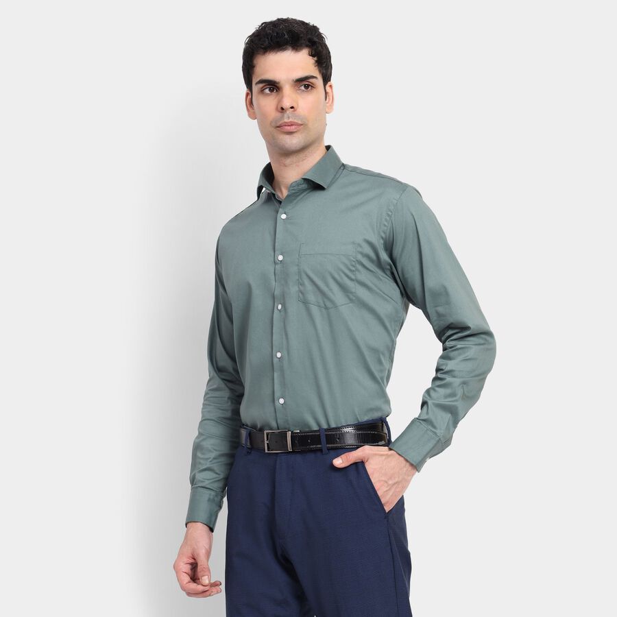 Men's Formal Shirt, हल्का हरा, large image number null