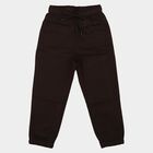 Boys Brown Regular Fit Drawstring Jogger Trousers, Brown, small