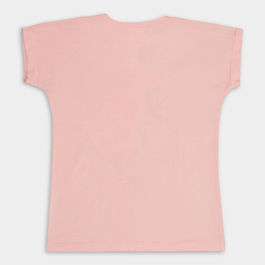 Girls' 100% Cotton T-Shirt , Light Pink, large image number null