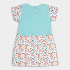 Infants' 100% Cotton Frock , Aqua, small
