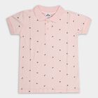 Boys' 100% Cotton Half Sleeves T-Shirt, हल्का गुलाबी, small image number null