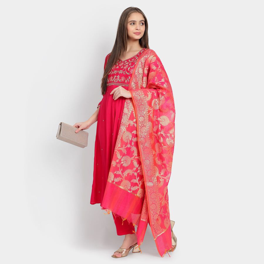 Ladies' Ethnic Set, Fuchsia, large image number null