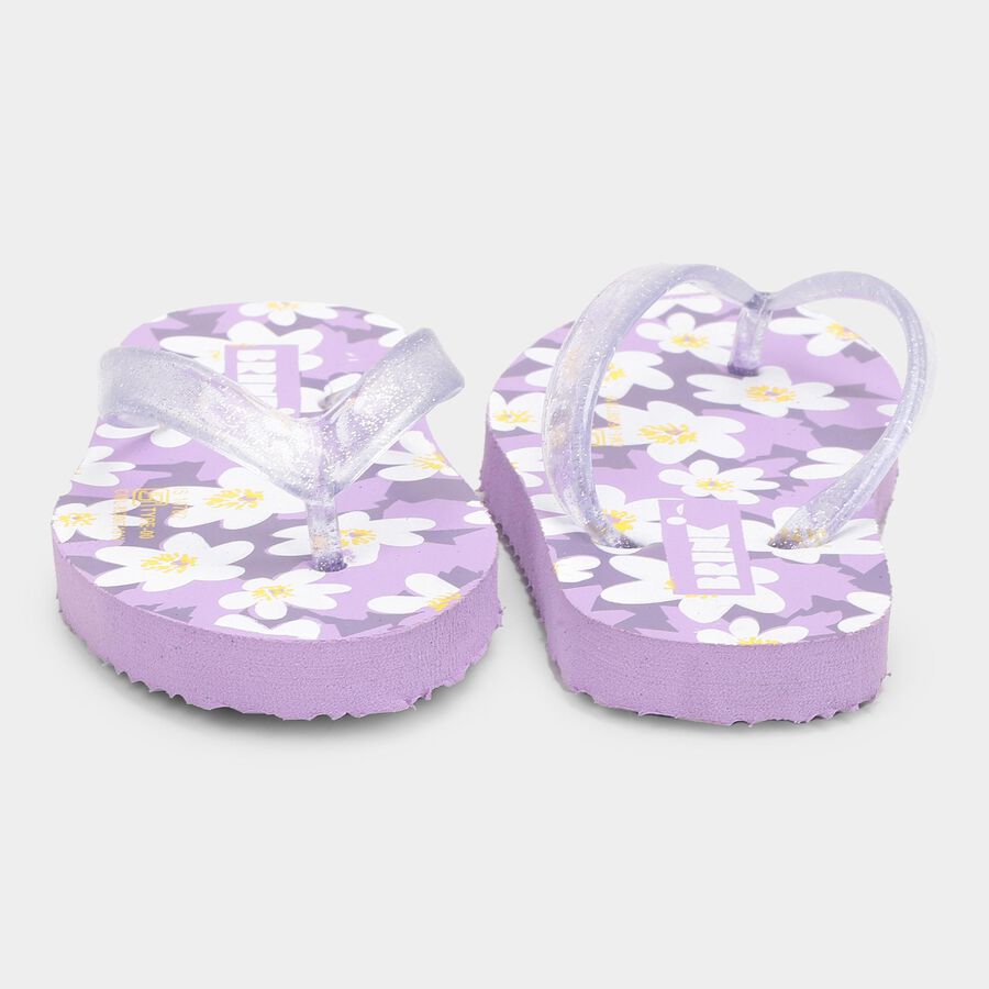 Kids' Printed Slipper, लाइलेक, large image number null
