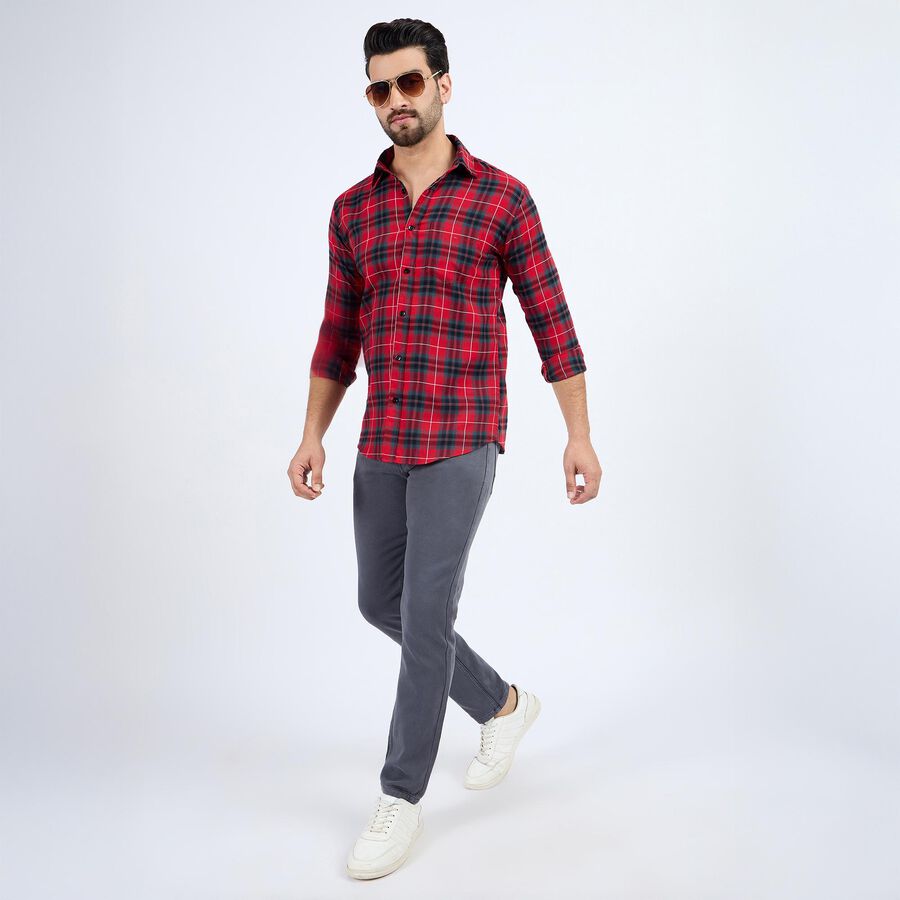 Men's Casual Shirt , लाल, large image number null